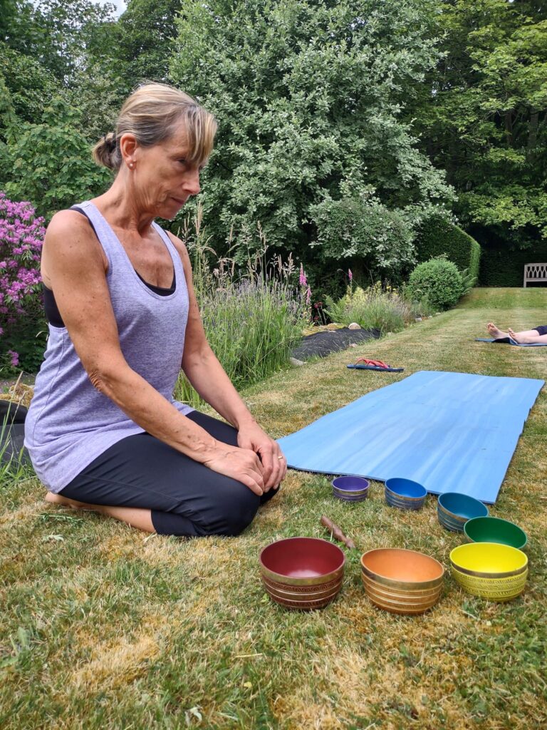 Sound bath and therapy in Whitley Bay led by Alison Scanlan - trained sound therapist and yoga teacher.